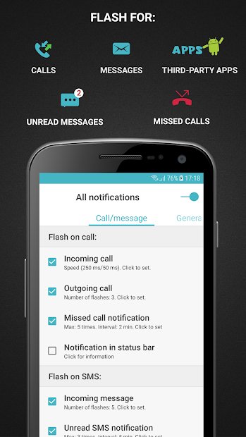 FlashOnCall (call and app)