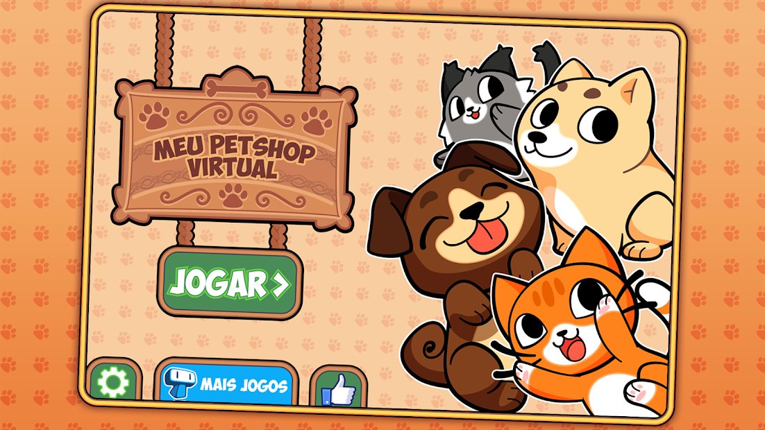 Meu Pet Shop Virtual - Cuide de Animais Fofos