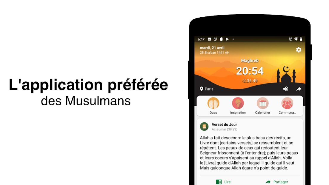 Muslim Pro: Horaire de Prière, Adhan, Coran, Qibla
