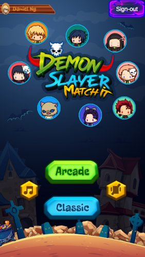 Demon Slayer: Kimetsu no Yaiba - Tile Matching