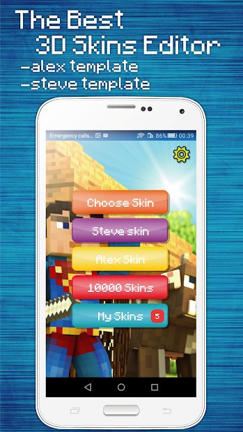 Skins Editor for Minecraft PE (3D)