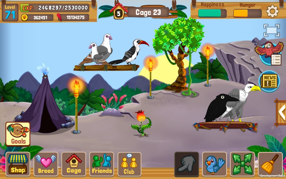 Bird Land: Zooladen Spiel, spiele mit einem Vogel