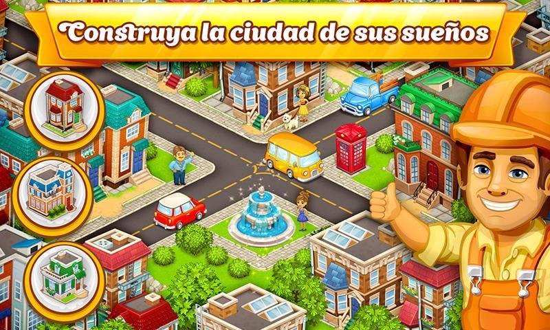 Cartoon city: granja y ciudad
