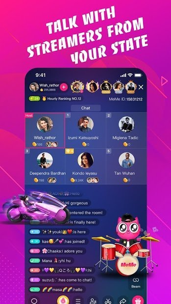 MeMe Live － Live Stream Video Chat & Make Friends