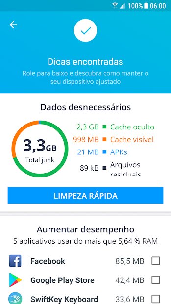 AVG Cleaner – Otimizador, Limpador de memória