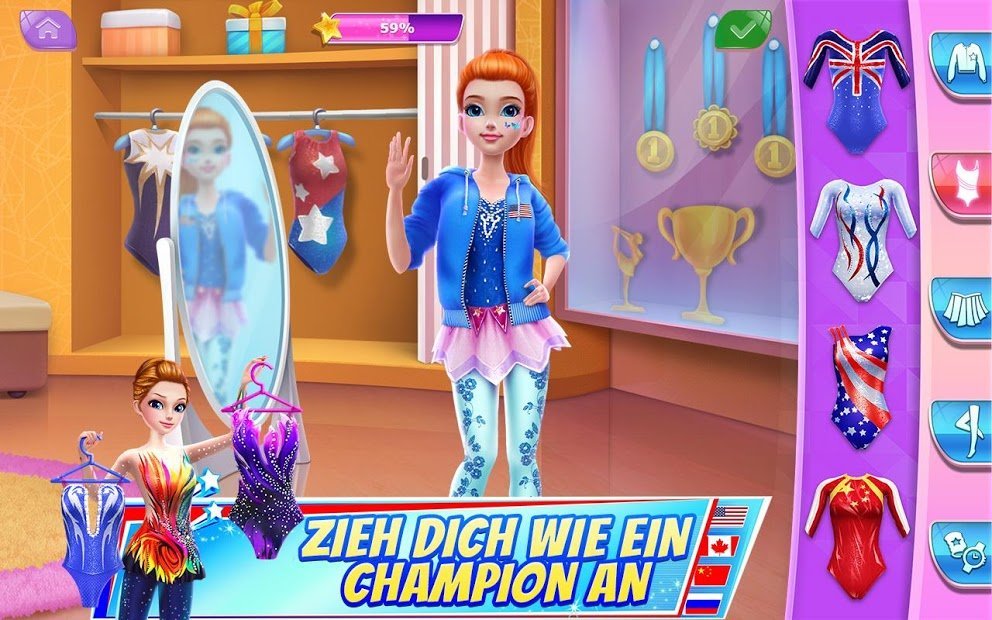 Turnerin - wirbelt euren Weg zum Gold!