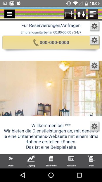 Crayon – Design der Webseite