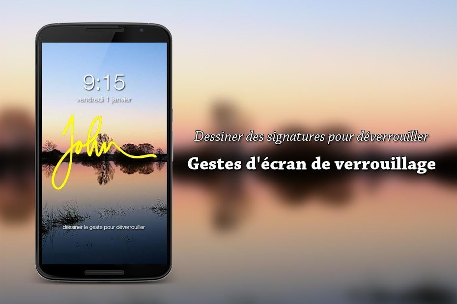 Gestes d'écran de verrouillage