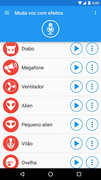 Muda voz com efeitos