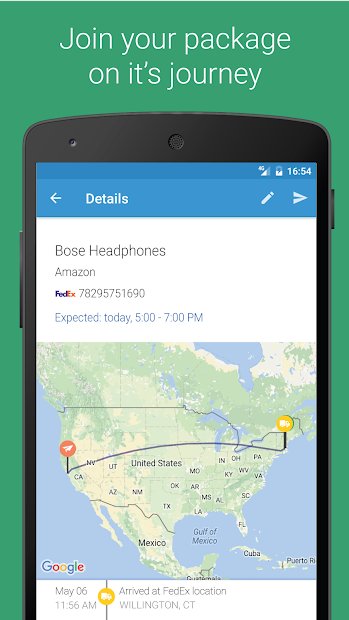 ParcelTrack - Seguimento de encomendas UPS, DHL