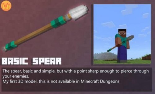 Texturas Tridente 3D personalizado para Minecraft