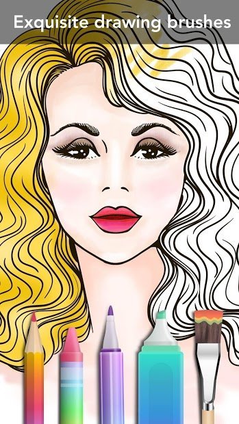 Girls Coloring Book