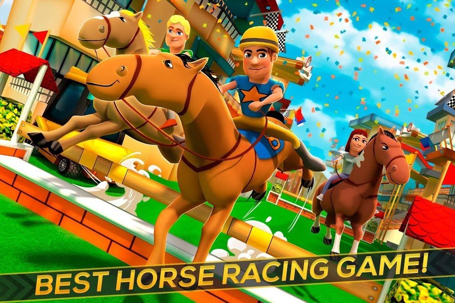 Cartoon Horse Riding - Derby Racing Game for Kids