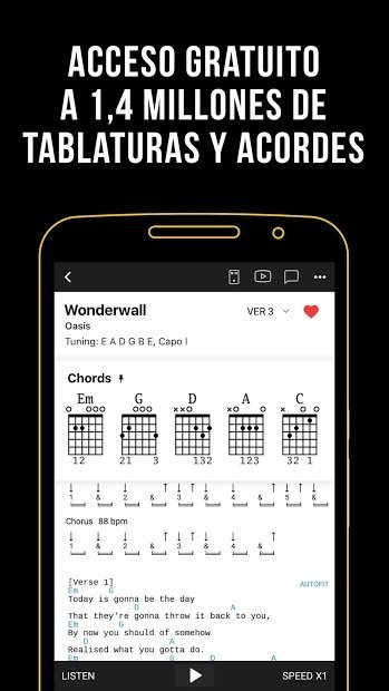 Ultimate Guitar: guitarra accordes & Tabs