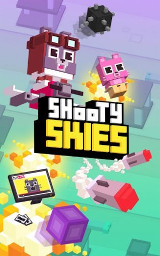 Shooty Sky Hero: Arcade Flyer