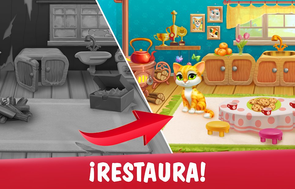 Garden Pets - Un Dulce Juego de Match 3 Gratis