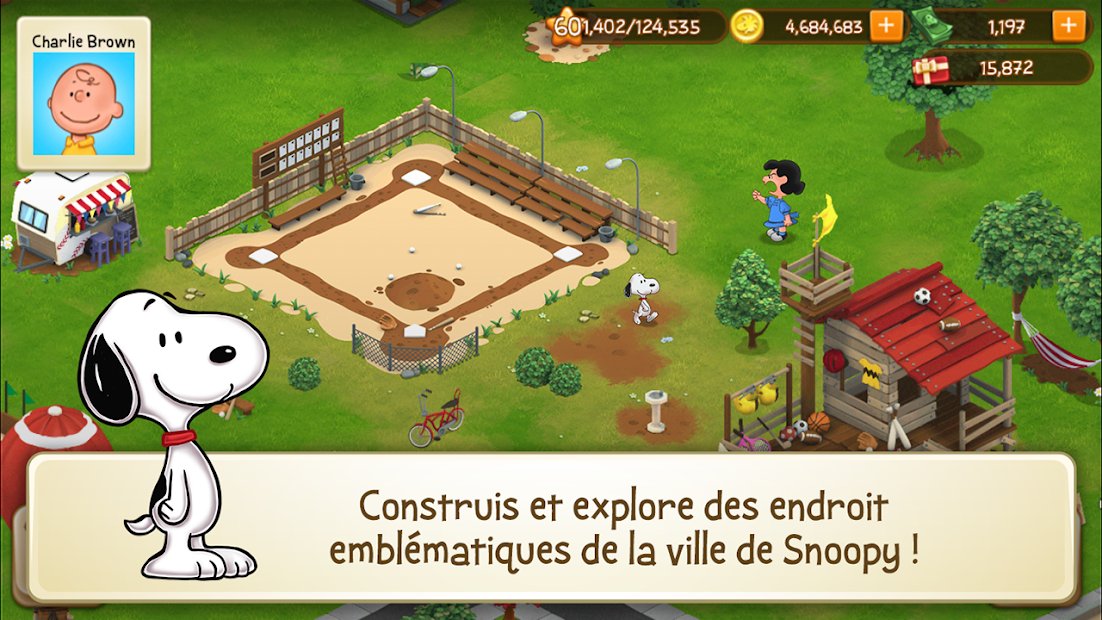 Peanuts: Snoopy Ville | Simulateur de Construction