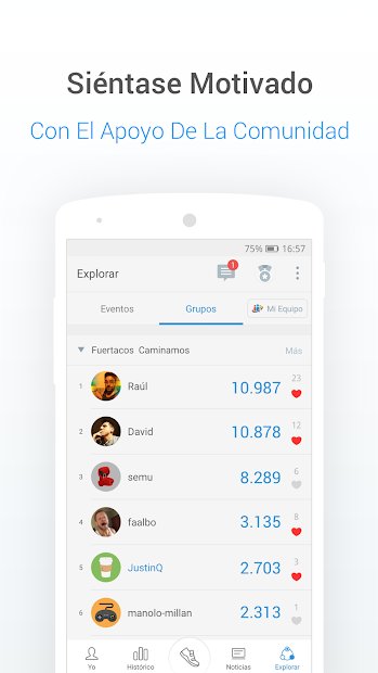 Podómetro gratis - Contador de Pasos y Calorías