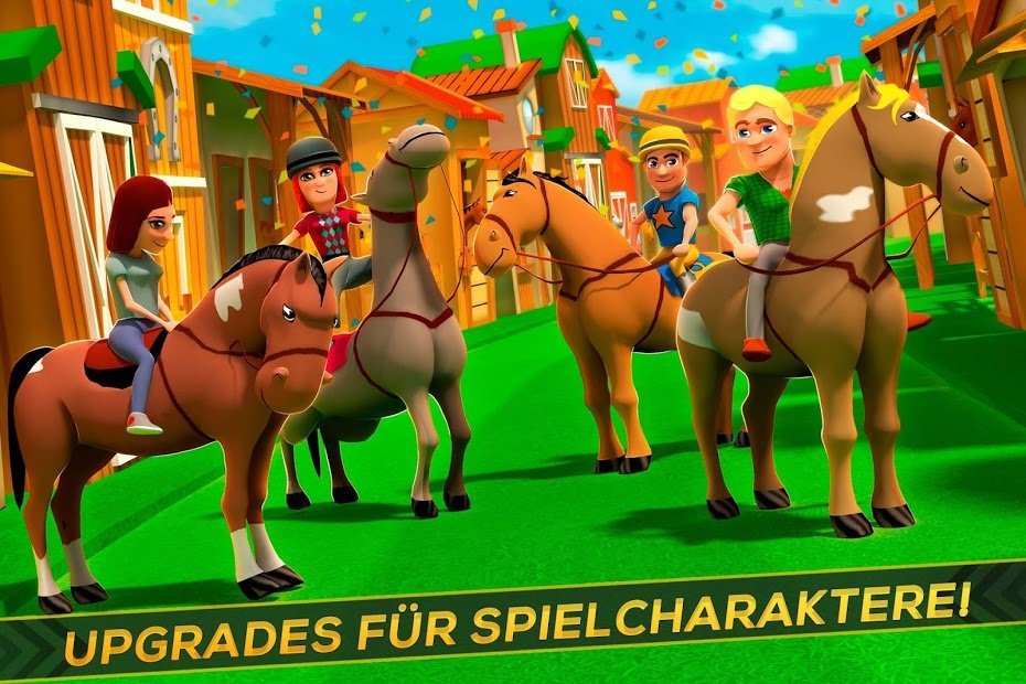 Pferde Reiten Jockey – Gratis-Rennspiel Simulator