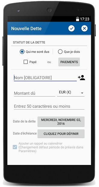 Gestionnaire de dettes