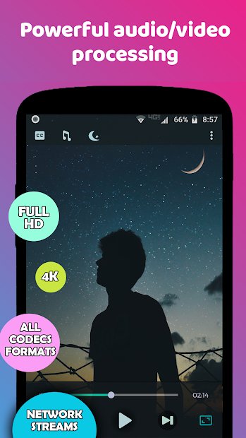 Night Video Player - voice amplifier