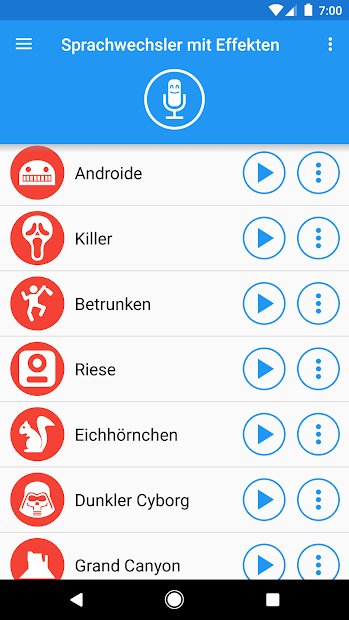 Stimmwandler mit Effekten