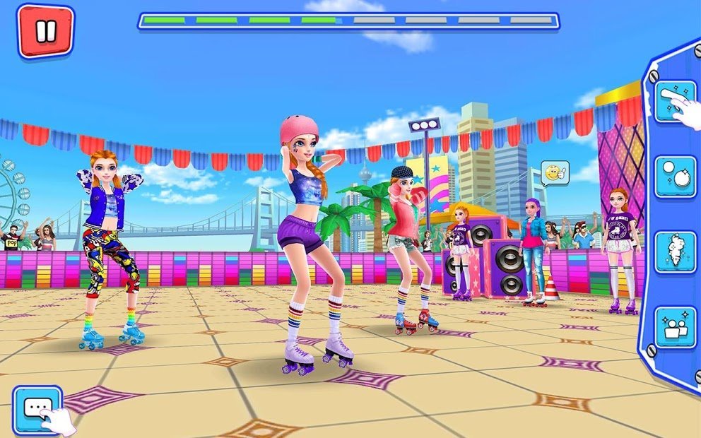 Garotas Patinadoras — Dança sobre rodas