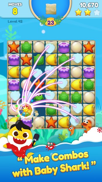 Jogo do Bebé Tubarão: Agitação no Oceano