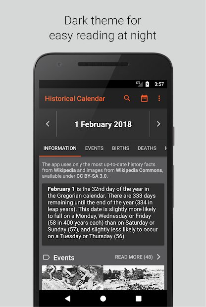 Calendrier historique - Événements et jeux