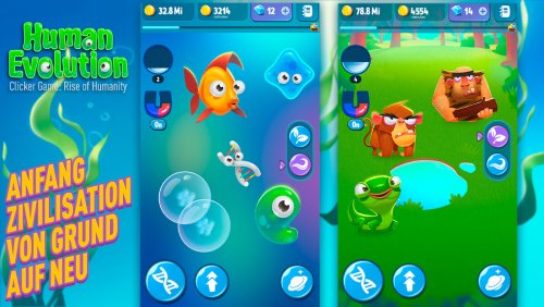 Human Evolution Clicker Game: Rise of Mankind