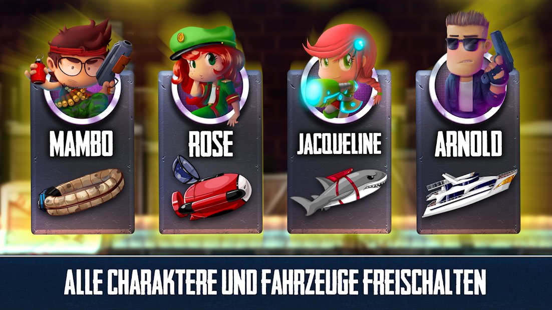 Ramboat - Offline-Spiel: Springen Laufen Schießen