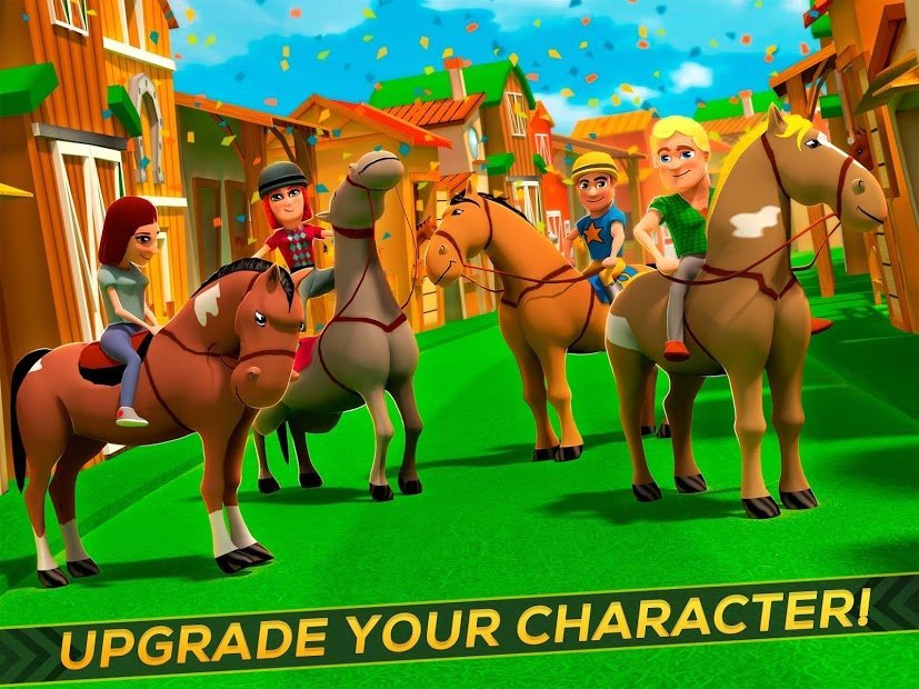 Cartoon Horse Riding - Derby Racing Game for Kids