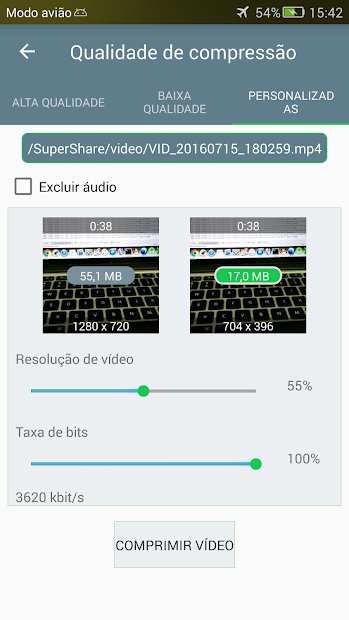 Compressor de vídeo: comprimir rápido vídeo e foto