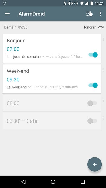 AlarmDroid (réveil)