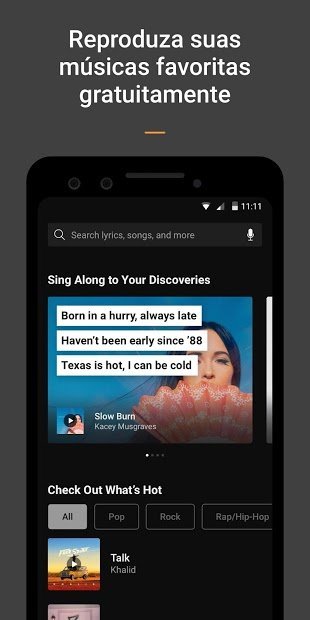 SoundHound∞ Descobridor e reprodutor de músicas
