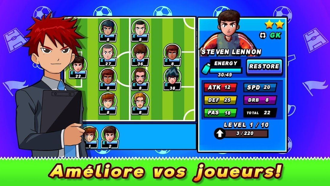 Soccer Heroes 2020 Capitaine de football: RPG