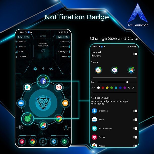Arc Launcher Pro💎 HD Temas, papéis de parede, imp