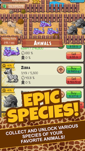 Idle Tap Zoo: Tap, Build & Upgrade a Custom Zoo