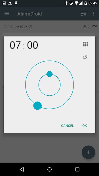 AlarmDroid (reloj despertador)