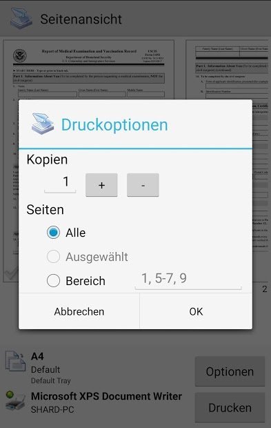 PrinterShare Mobiles Drucken