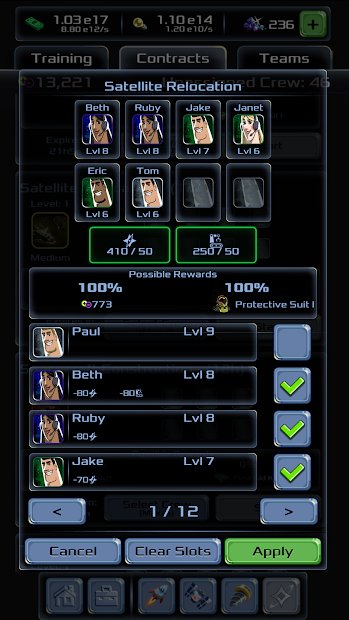 Idle Tycoon: compagnie spatiale