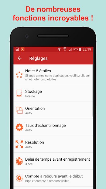 REC - Screen Recorder. UHD, FHD, HD, audio on/off