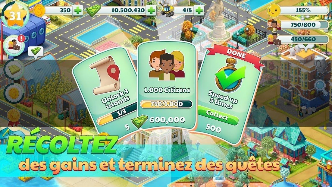 Ville Ville - Village de Sim jeu Paradise