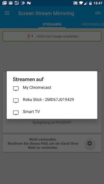 Screen Stream Mirroring