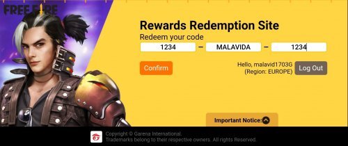 Rewards FF Garena