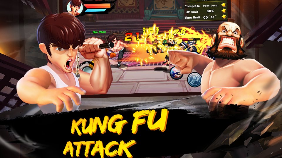 Kung-Fu-Angriff: Offline-Action-Rollenspiel