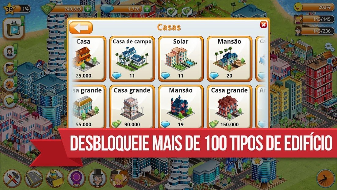 A Vila: simulador de ilha Village City Simulation