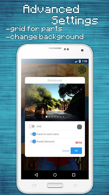 Skins Editor for Minecraft PE (3D)