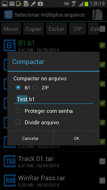 B1 Archiver zip rar unzip