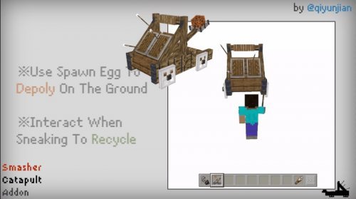 Smasher Catapult Mod para Minecraft